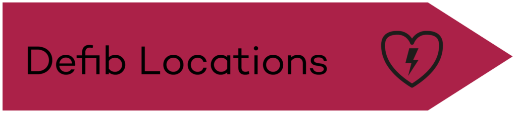 Defib Locations sign